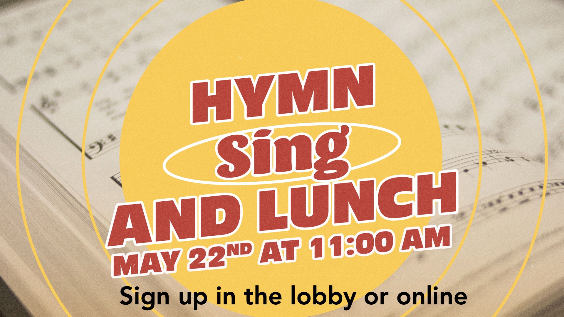 Hymn Sing and Lunch
