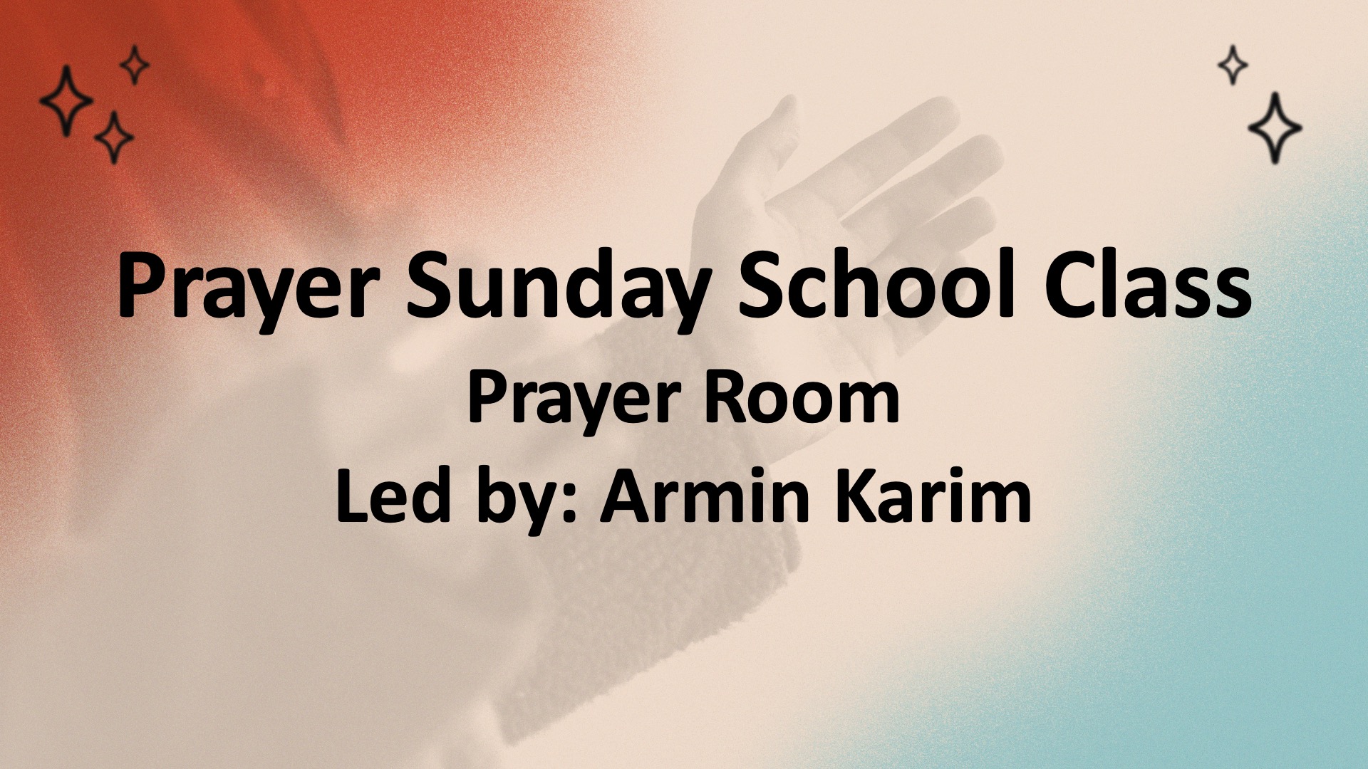 Prayer Sunday School Class